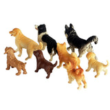 Dog Figurines Model Toy Set Simulation PVC Dog Figures Animals Toy Playset Educational Learning Toys for Kids - Side View