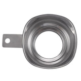 Large Opening Funnel Stainless Steel Jam Funnel Filling Aid Jam Funnel with Handle Protection for Jam Liquid Oil Beans in Jars - Low Angle