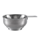 Large Opening Funnel Stainless Steel Jam Funnel Filling Aid Jam Funnel with Handle Protection for Jam Liquid Oil Beans in Jars