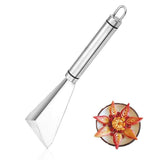 Stainless Steel Fruit Carving Cutter DIY Platter Decoration Triangular Shape Carving Tools with Durable Engraving Blades for Vegetable Fruit