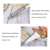 Stainless Steel Fruit Carving Cutter DIY Platter Decoration Triangular Shape Carving Tools with Durable Engraving Blades for Vegetable Fruit