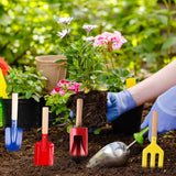 5 Pcs Kid Mini Gardening Tool Set Outdoor Plants DIY Tools Garden Planting Tool Kit for Children