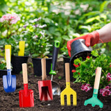5 Pcs Kid Mini Gardening Tool Set Outdoor Plants DIY Tools Garden Planting Tool Kit for Children - Close-Up Angle