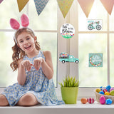 Easter Tiered Tray Decor Farmhouse Mini Wood Spring Signs Decorations for Home Desk Ornament