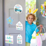 Easter Tiered Tray Decor Farmhouse Mini Wood Spring Signs Decorations for Home Desk Ornament