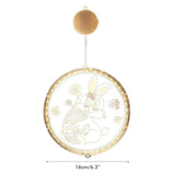 Easter LED Lights with Suction Cups Window Hanging Decoration Lights 3D Acrylic Lights for Home Dining Room