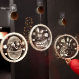 Easter LED Lights with Suction Cups Window Hanging Decoration Lights 3D Acrylic Lights for Home Dining Room