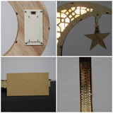 Ramadan LED Decorative Lights Wooden Crafts Night Light for Muslim Ramadan Gift Islamic Wall Table Decoration