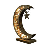 Ramadan LED Decorative Lights Wooden Crafts Night Light for Muslim Ramadan Gift Islamic Wall Table Decoration