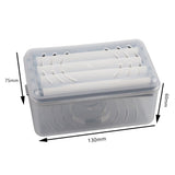 Multifunctional Soap Box with Bubbler Soap Tray Soap Saver Case for Bathroom Gym Business Trip - Rear View