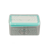 Multifunctional Soap Box with Bubbler Soap Tray Soap Saver Case for Bathroom Gym Business Trip - Side View