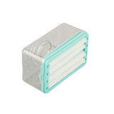Multifunctional Soap Box with Bubbler Soap Tray Soap Saver Case for Bathroom Gym Business Trip - 45-Degree Angle