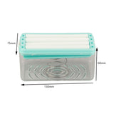 Multifunctional Soap Box with Bubbler Soap Tray Soap Saver Case for Bathroom Gym Business Trip