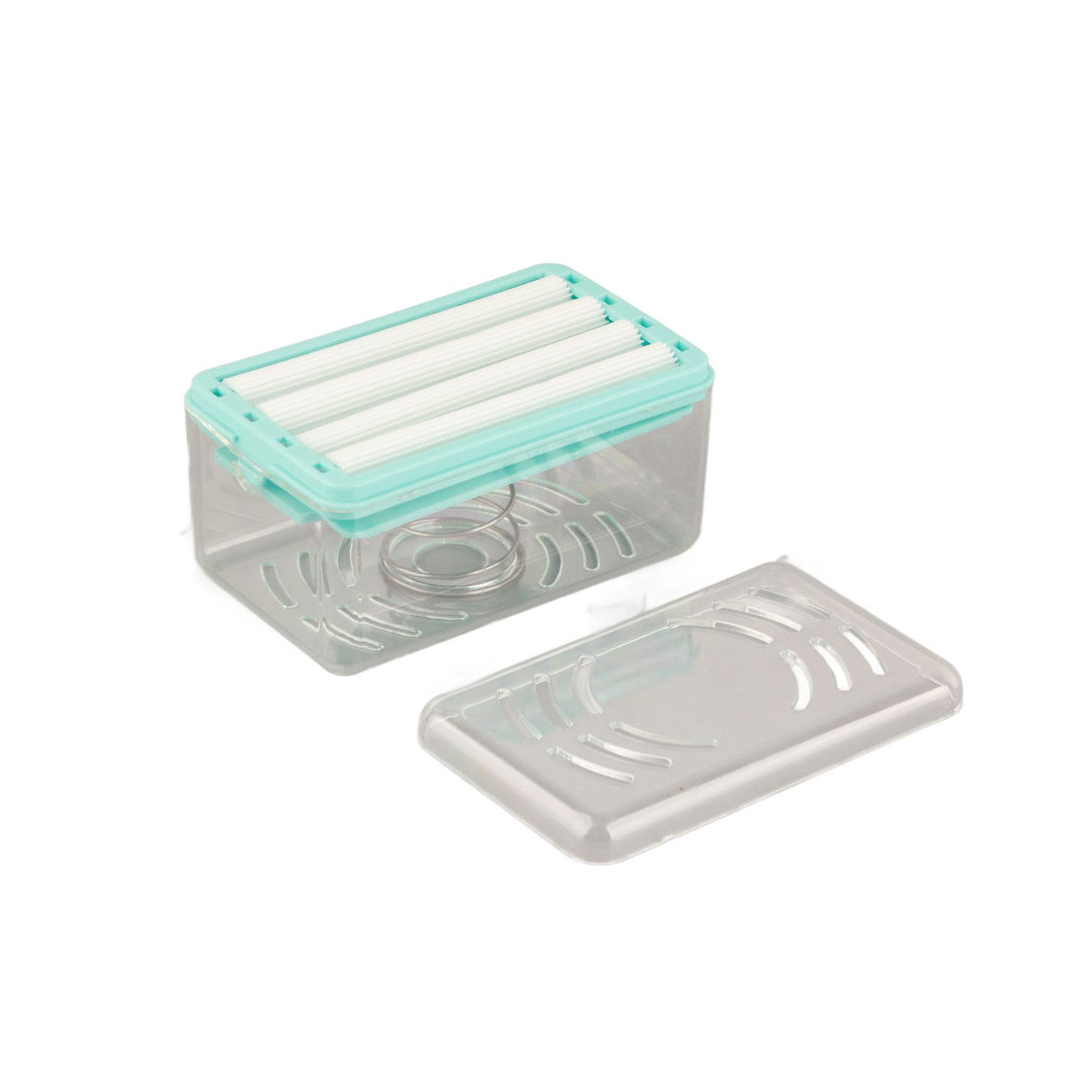 Multifunctional Soap Box with Bubbler Soap Tray Soap Saver Case for Bathroom Gym Business Trip