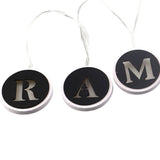 Ramadan LED String Light Decoration Wooden Hollow Letters Pendant for Ramadan Eid Mubarak Home Decor