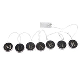 Ramadan LED String Light Decoration Wooden Hollow Letters Pendant for Ramadan Eid Mubarak Home Decor