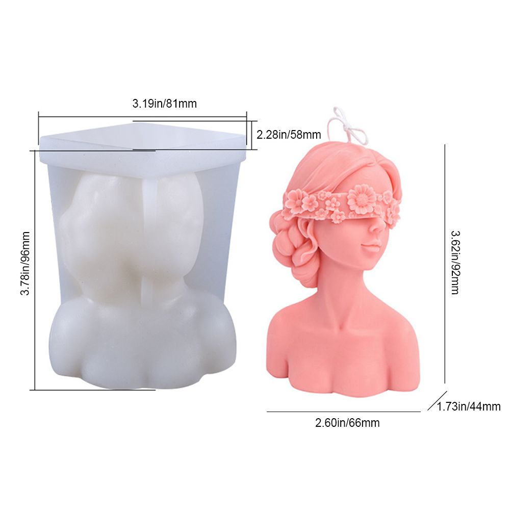 DIY Silicone Candle Mold 3D Silicone Casting Candle Mould Candle Making Mould Lady Body Shape Silicone Mold
