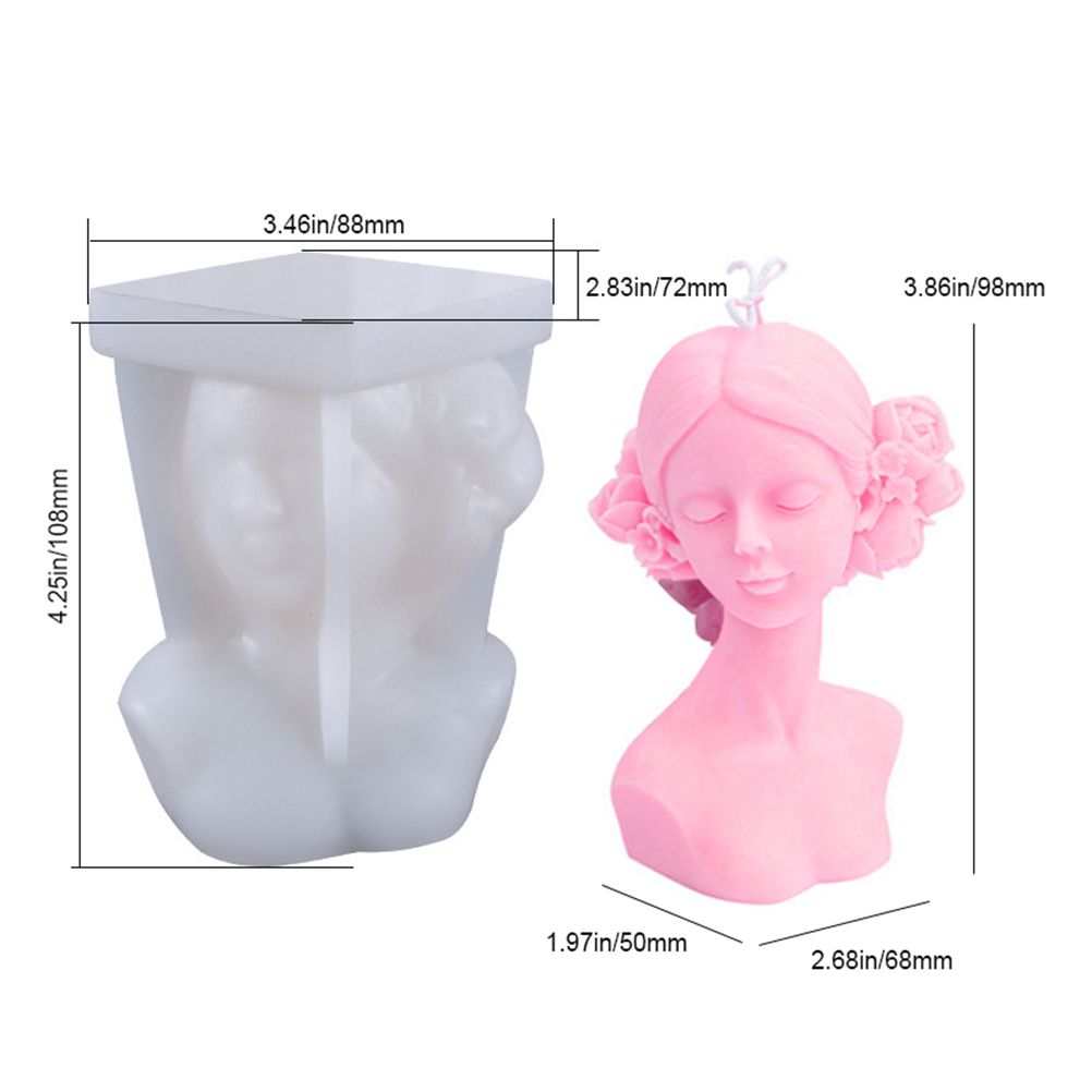 DIY Silicone Candle Mold 3D Silicone Casting Candle Mould Candle Making Mould Lady Body Shape Silicone Mold