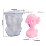 DIY Silicone Candle Mold 3D Silicone Casting Candle Mould Candle Making Mould Lady Body Shape Silicone Mold