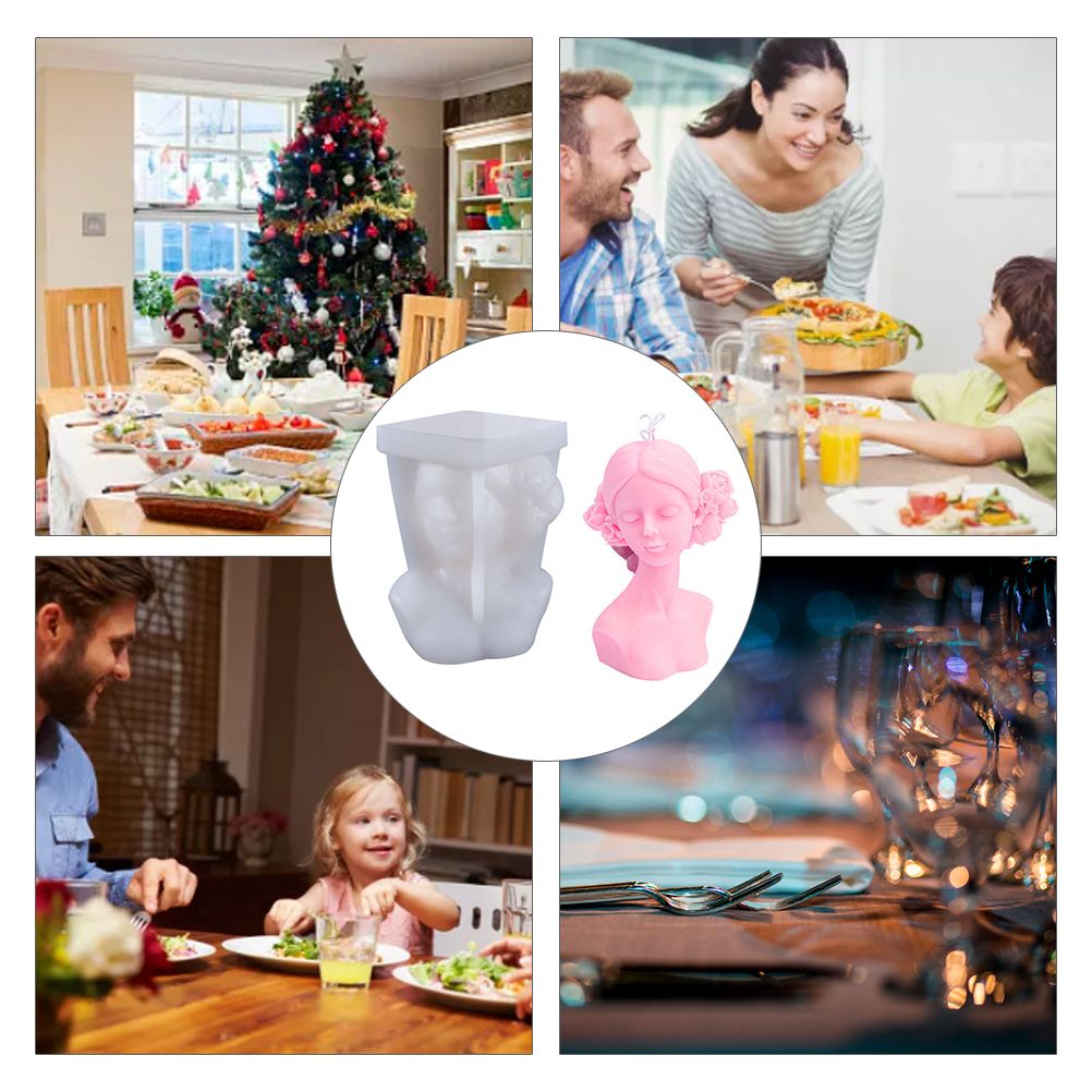 DIY Silicone Candle Mold 3D Silicone Casting Candle Mould Candle Making Mould Lady Body Shape Silicone Mold
