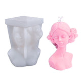 DIY Silicone Candle Mold 3D Silicone Casting Candle Mould Candle Making Mould Lady Body Shape Silicone Mold - Extra Image