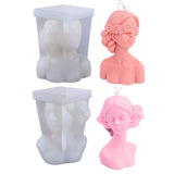 DIY Silicone Candle Mold 3D Silicone Casting Candle Mould Candle Making Mould Lady Body Shape Silicone Mold - Extra Image