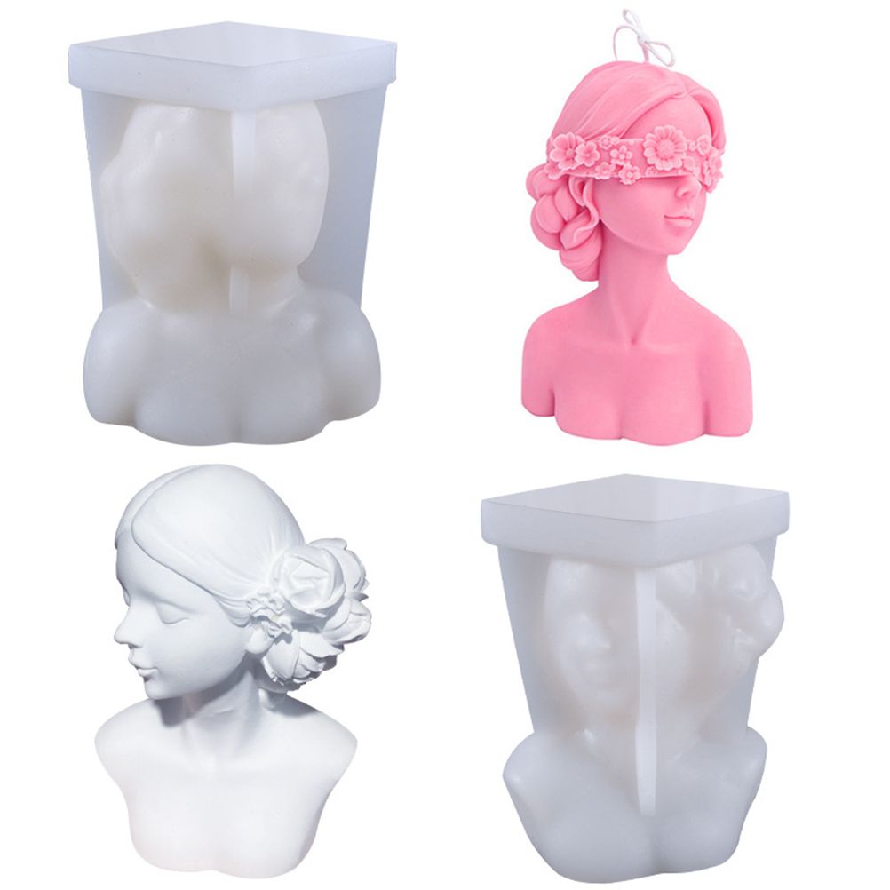 DIY Silicone Candle Mold 3D Silicone Casting Candle Mould Candle Making Mould Lady Body Shape Silicone Mold