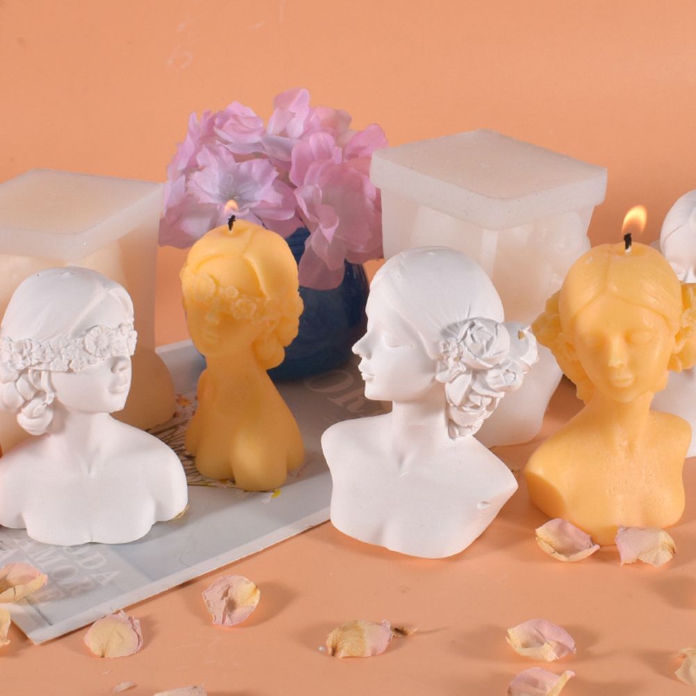 DIY Silicone Candle Mold 3D Silicone Casting Candle Mould Candle Making Mould Lady Body Shape Silicone Mold