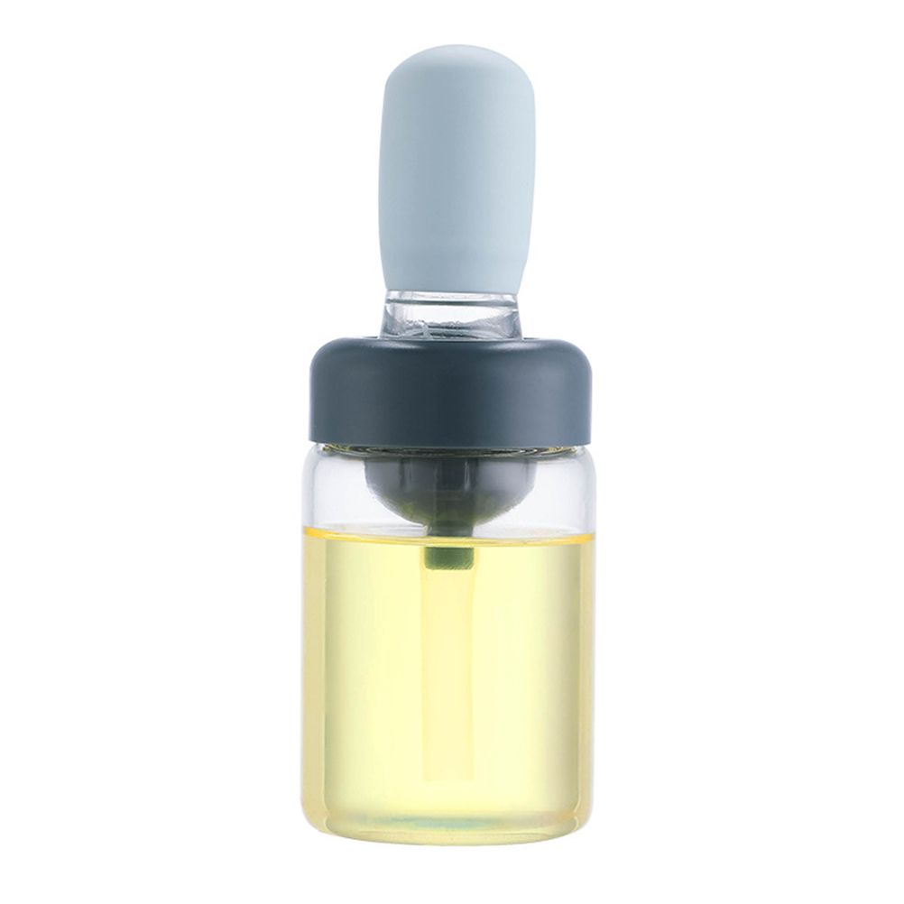 Oil Bottle with Silicone Brush Oil Dispenser Silicone Dropper Measuring Oil Container for Kitchen Cooking Frying Baking