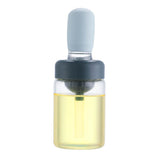 Oil Bottle with Silicone Brush Oil Dispenser Silicone Dropper Measuring Oil Container for Kitchen Cooking Frying Baking
