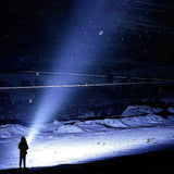 LED Outdoor Flashlight USB Rechargeable Super Bright Flashlight for Outdoor Camping Fishing Hiking