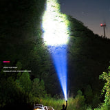 LED Outdoor Flashlight USB Rechargeable Super Bright Flashlight for Outdoor Camping Fishing Hiking