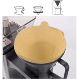 100 Pcs V60 Cone Coffee Filters Paper Coffee Filters #2 Cone Paper Natural Coffee Filters - Top-Down View