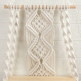 Boho Macrame Wall Hanging Shelf Macrame Wall Decor Woven Tassel Tapestry Wall Shelf Handmade Cotton Rope Plant Holder Tapestry - Extra Image
