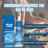 50mL Strong Shoe Glue Multi Purpose Waterproof Shoe Restores Glue Sneakers Leather Shoes Glue Adhesive - 45-Degree Angle