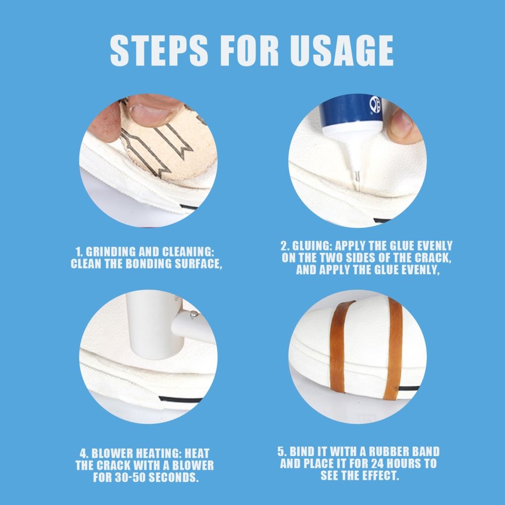 50mL Strong Shoe Glue Multi Purpose Waterproof Shoe Restores Glue Sneakers Leather Shoes Glue Adhesive