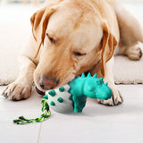 Funny Dinosaur Egg Dog Chew Pet Toys Durable Rubber Dog Toy Ideal for Puppy Dogs Clean Teeth and Prevent Dental Calculus - Low Angle