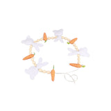 Easter Bunny Carrot Wreath Decor Spring Garland for Home Party Supplies Happy Easter Party Gifts - 45-Degree Angle