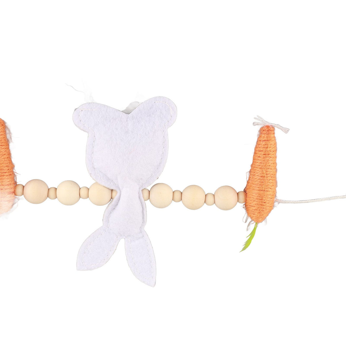 Easter Bunny Carrot Wreath Decor Spring Garland for Home Party Supplies Happy Easter Party Gifts