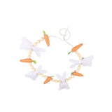 Easter Bunny Carrot Wreath Decor Spring Garland for Home Party Supplies Happy Easter Party Gifts - Extra Image