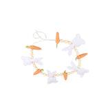 Easter Bunny Carrot Wreath Decor Spring Garland for Home Party Supplies Happy Easter Party Gifts - Extra Image