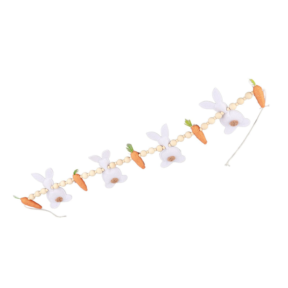 Easter Bunny Carrot Wreath Decor Spring Garland for Home Party Supplies Happy Easter Party Gifts
