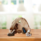 Christian Nativity Resin Ornaments Decorations Nativity Scene Handicraft Easter Table Decorations - Front View