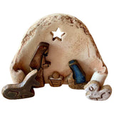 Christian Nativity Resin Ornaments Decorations Nativity Scene Handicraft Easter Table Decorations - 45-Degree Angle