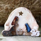 Christian Nativity Resin Ornaments Decorations Nativity Scene Handicraft Easter Table Decorations