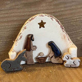 Christian Nativity Resin Ornaments Decorations Nativity Scene Handicraft Easter Table Decorations - Extra Image