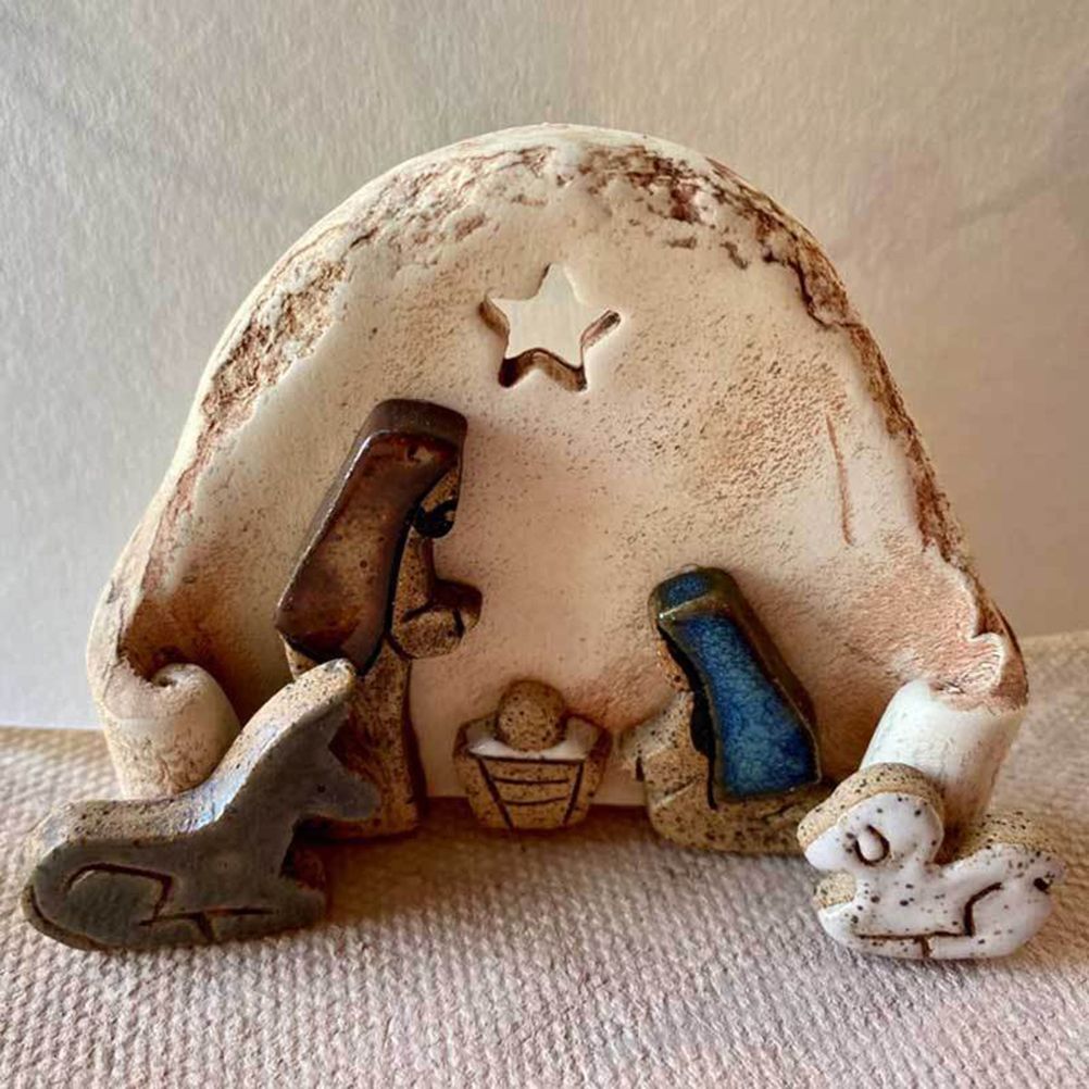 Christian Nativity Resin Ornaments Decorations Nativity Scene Handicraft Easter Table Decorations