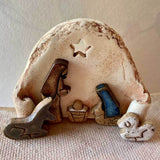 Christian Nativity Resin Ornaments Decorations Nativity Scene Handicraft Easter Table Decorations