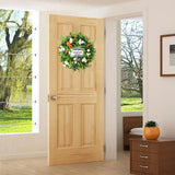 Easter Carrot Wreath Daisy Eucalyptus Wreath Indoor Outdoor Happy Easter Hanging Ornaments Home Front Door Party Decorations