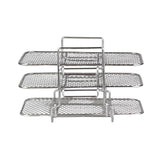 Dual Air Fryer Rack Compatible for Ninja Multi Layered Dehydrator Racks 304 Stainless Steel Dual Air Fryer Stand Racks Air Fryer Accessories